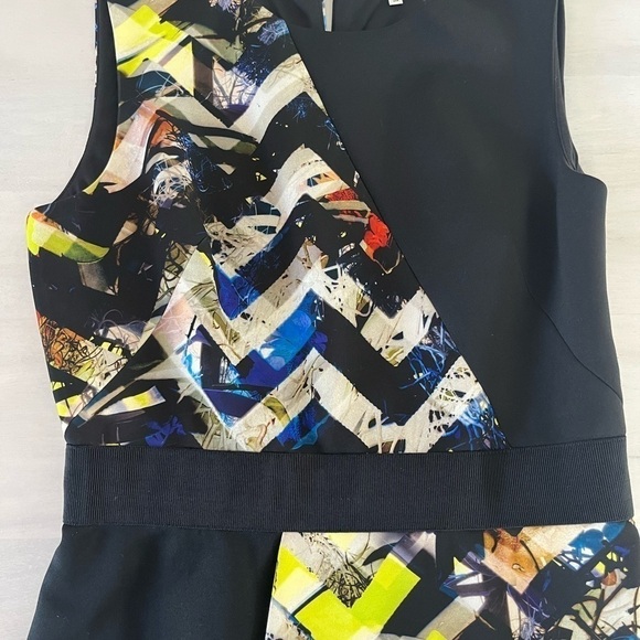 MILLY Sleeveless High Low Dress with side zipper. Size 12. - Picture 5 of 13